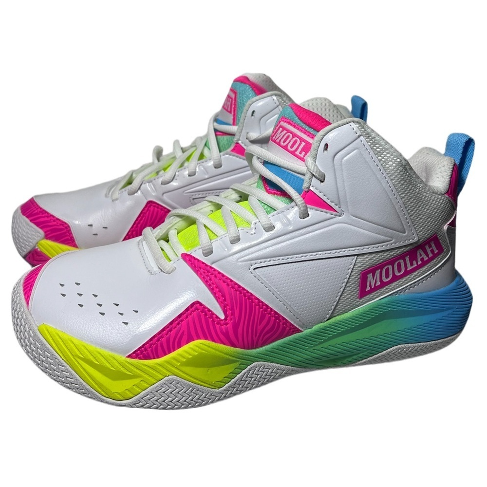 Moolah Press Break Neon Basketball Shoes Youth 6.5 / EU 39